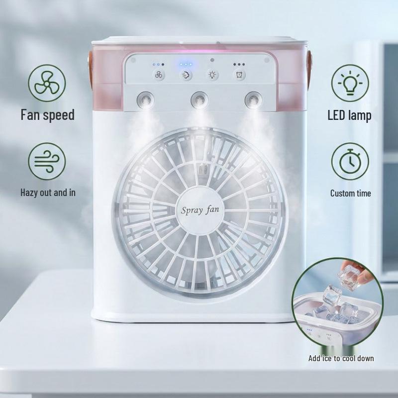 Desktop Silent Aroma Humidifier & Cooling Spray Fan