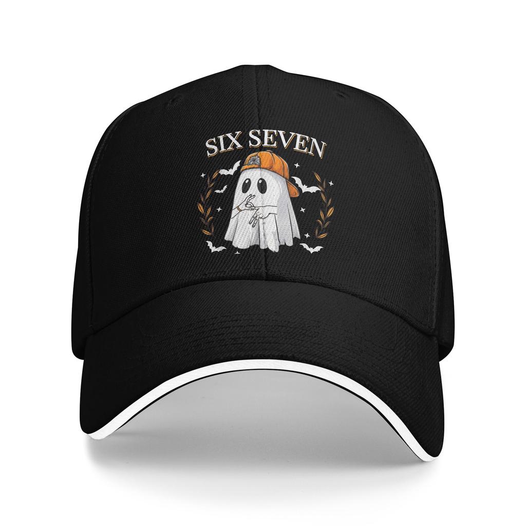 67 Ghost Halloween Costume Six Seven Casual Baseball Cap Kpop Rock Trucker Hat Spring Quality Female Male Vintage Baseball Caps