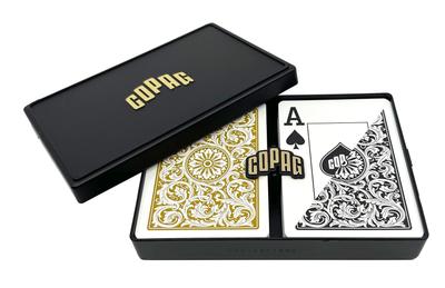 Copag Poker Size Jumbo Index 1546 Playing Cards Gold (Black Setup)
