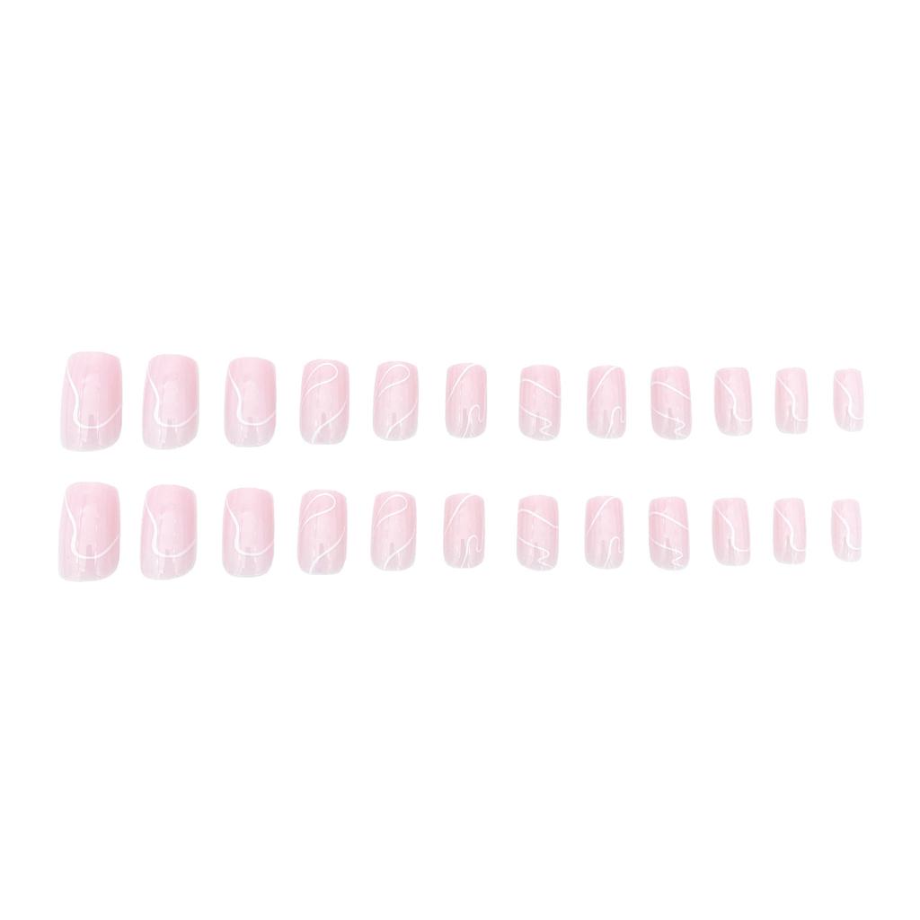 Manicure Unhas Francesas Vestíveis Sem Traços Unhas Removíveis Manicure Francesa Manicures Vestíveis Unhas Postiças Adesivos