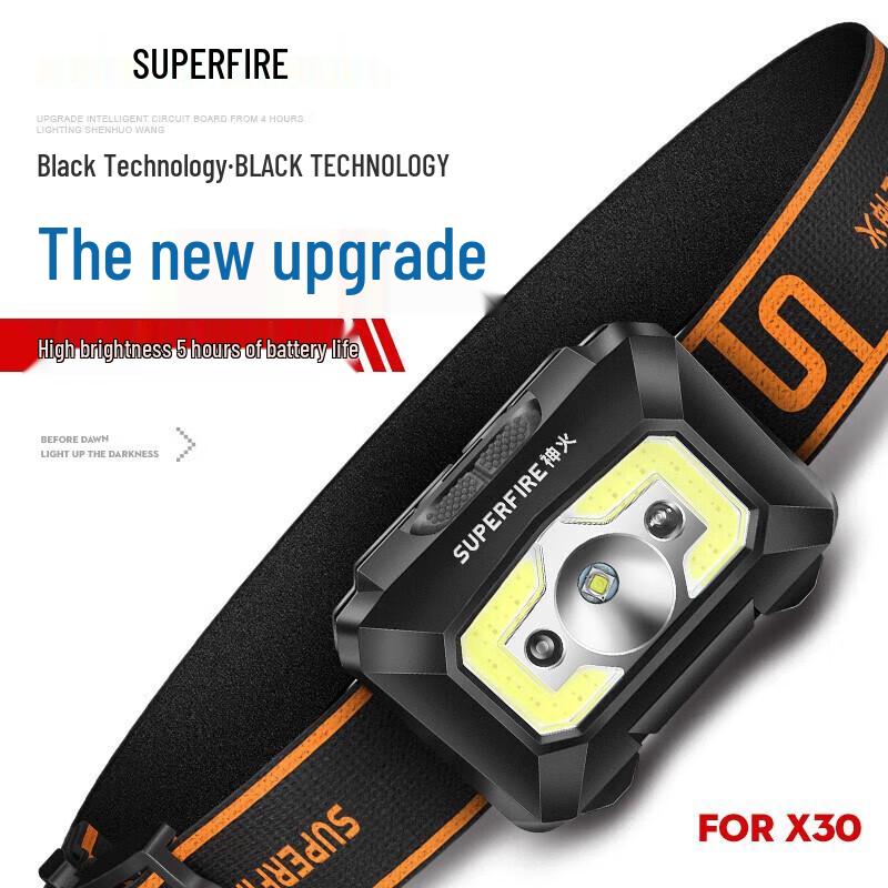 

SupFire X30 Rechargeable LED Induction Headlamp