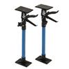 2Pcs Cabinet Support Extension Pole with 4 Plate Hanging Cabinet Extendable Telescopic Support Rod 50‑115cm