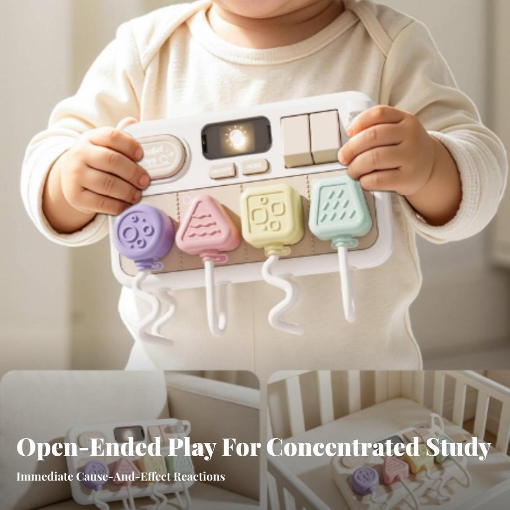 Busy Board with Switches Self-Directed Plug Toy Educational
