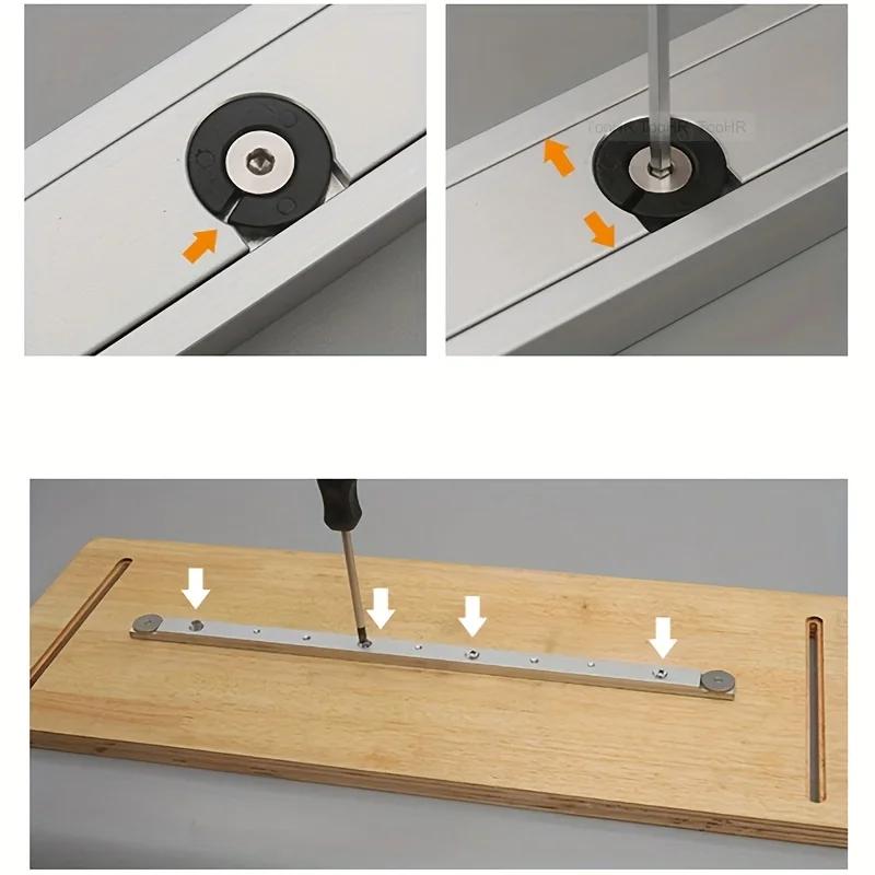 Heavy-Duty 300/450mm Aluminum Alloy T-Track Miter Gauge Rod - Perfect for DIY Carpentry & Professional Woodworking Tools