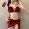 Korean Style Sexy Split Swimsuit - Women's High-End Pool Party Bikini in New Solid Colors