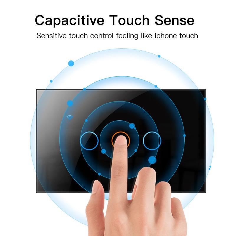 Graffiti Smart Voice-Controlled WiFi Touch Switch Panel, Alexa-Compatible, US Specifications