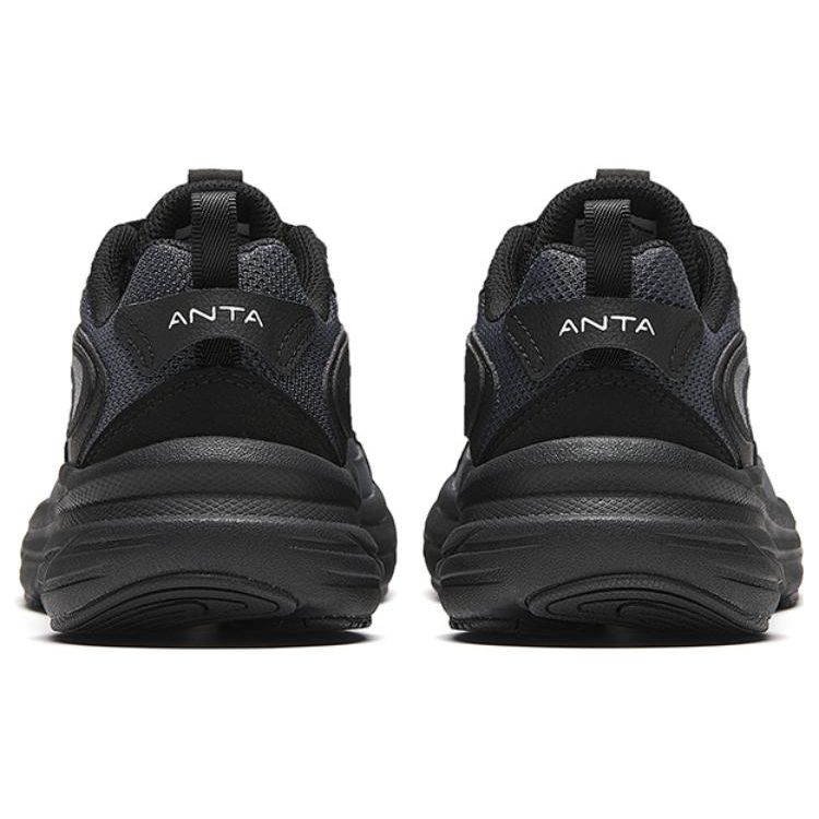 Anta AT956 Pantofi de alergare retro casual confortabili cu absorbție a șocurilor antiderapanți rezistenți la uzură cu vârf jos adidași femei Negru 922345599-4
