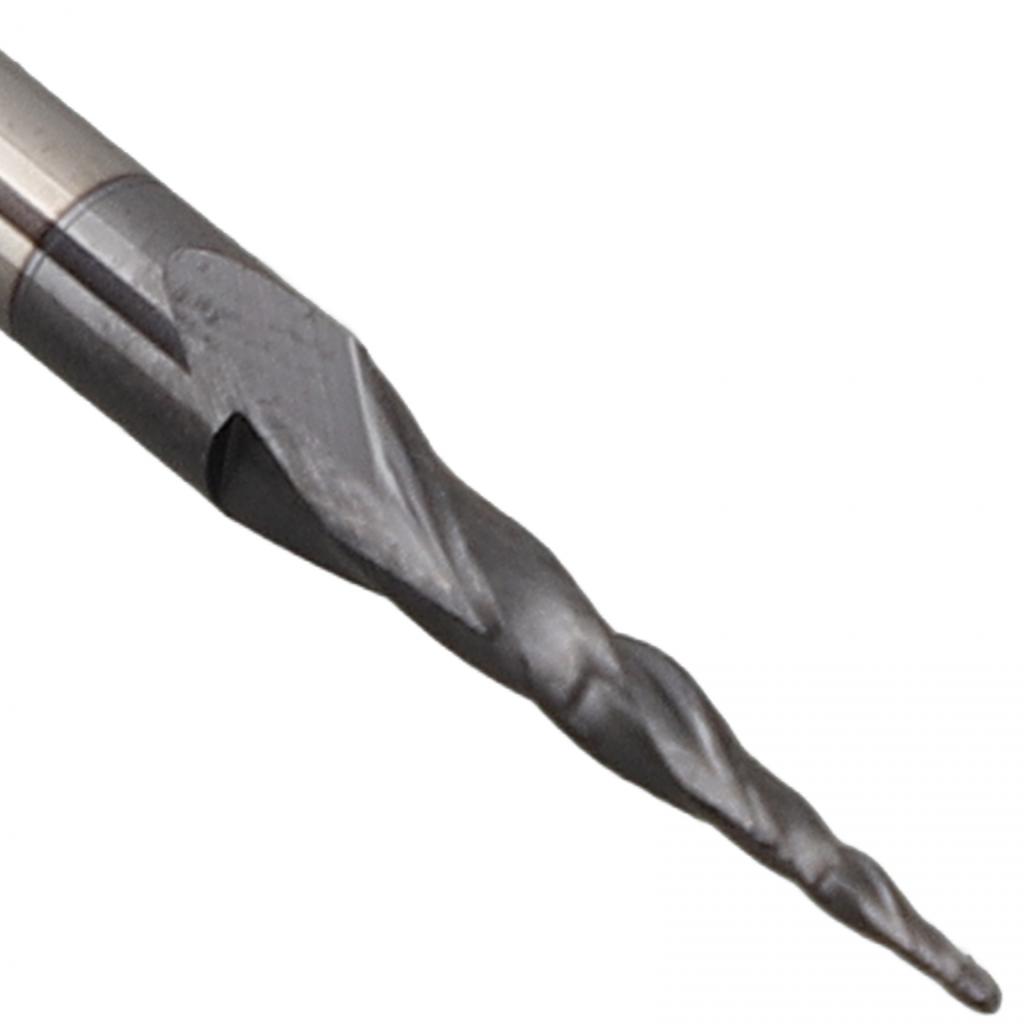 1pc End Mill Solid Tungsten Carbide Tapered Ball Nose Shank Router Carving