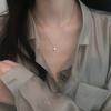 Shiny Diamond necklace women's flash inlaid zircon pendant necklace simple and exquisite niche design clavicle chain