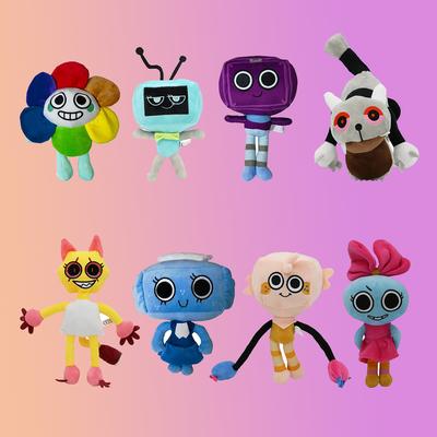 Dandy's World Plush Cute Dandy World Scrap Stuffed Horror Game Goob Pebble Plushie Soft Pillow Doll Children Gifts Doll