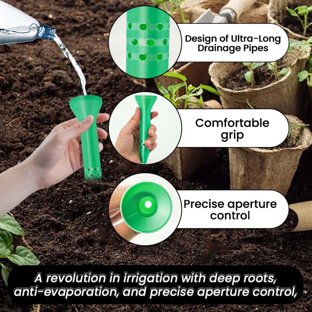Plant Irrigation Funnel Garden Gardening Plants Deep Soil Drainage Device Plastic Tool