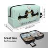 Custom The Dachshund Toiletry Bag Women Badger Sausage Wiener Dogs Makeup Cosmetic Organizer Ladies Beauty Storage Dopp Kit Case