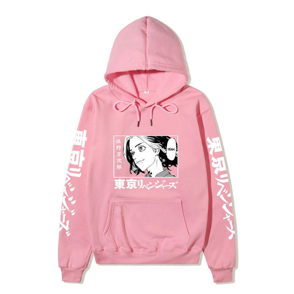 Tokyo Revengers Mikey Manjiro Sano Unisex Fleece Hoodie Autumn Winter Anime Print Long Sleeve Casual Pullover Sweatshirt
