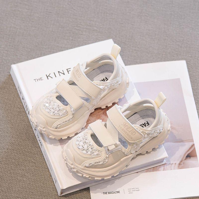 Children's Summer Sports Sandals2026New Popular Shoes for Girls, Closed-toe Mesh Shoes, Summer Style for Older Girls, Soft Sole