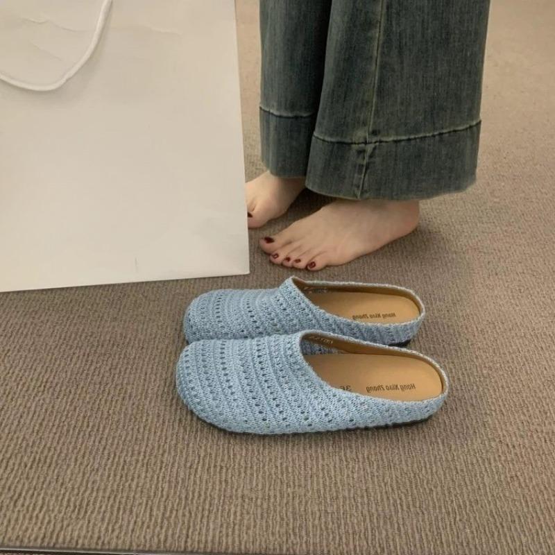 Perforated Shoes Breathable Toe Covers Half-slippers for Commuting