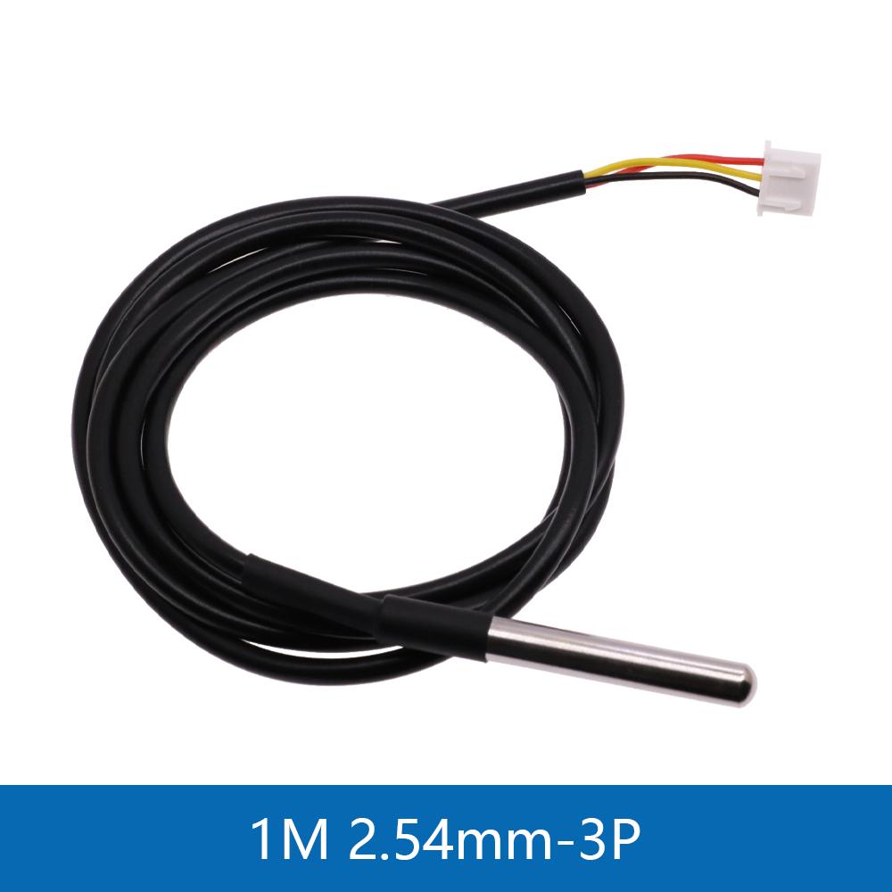 1M/2M/3M DS18B20 Stainless Steel Package Waterproof 1 Meter Temperature Probe Temperature Sensor 18b20 For Arduino Diy Kit