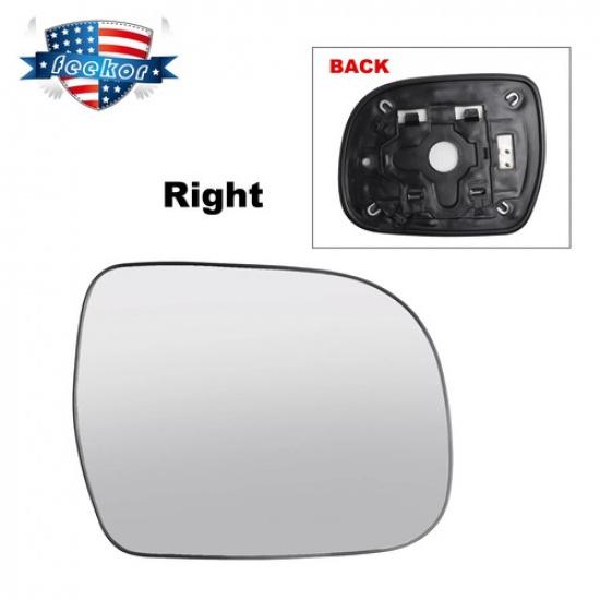 Passenger Side Mirror Glass with Mounting Bracket For 2005-2015 Toyota Tacoma