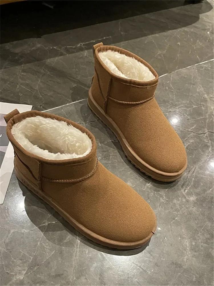 

2024 Новые зимние сноубутсы Зимние снежные хлопковые туфли Плюс бархатная утолщенная противоскользящая теплая женская обувь Обувь для женщин для улицы 40