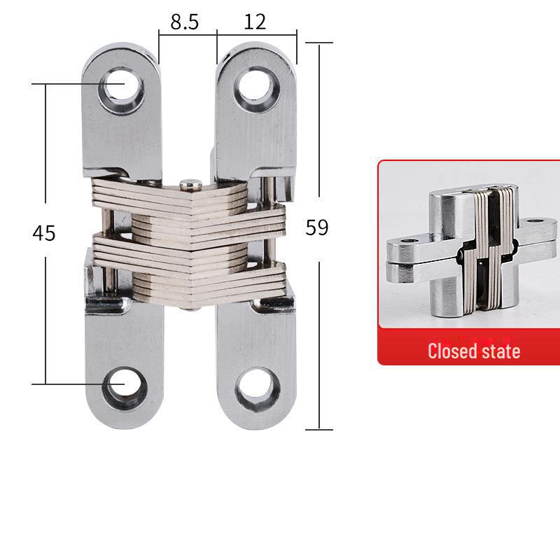 Zinc Alloy 180° Concealed Cross Hinge for Dining Tables