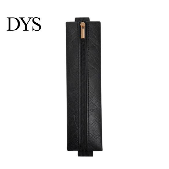 Retro Texture Writing Tool Case Zipper Pen Holder for Notebook, with Adjustable Elastic Band Versatile Daily Commuter Bag Design, Slim Lightweight