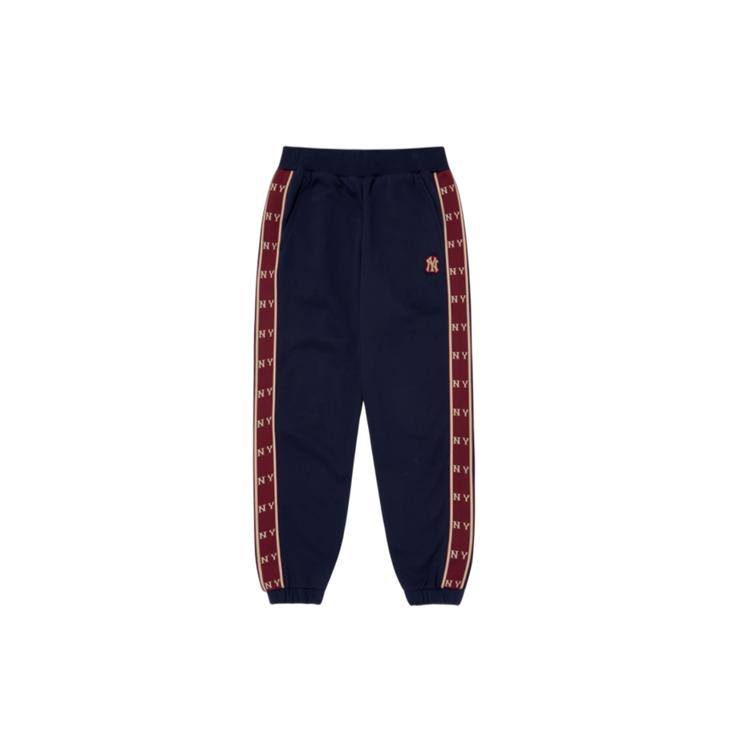MLB Knitted Sweatpants Unisex Navy Blue 3APTM0326-50NYD XS