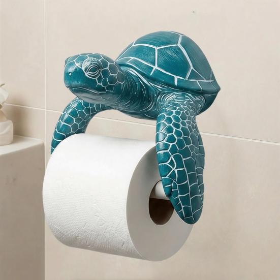Schildkröte/Hai Toilettenpapierhalter, Wandmontage Rollenhalter, Einfache Montage Wasserdicht Feuchtigkeitsbeständig Toilettenpapierhalter
