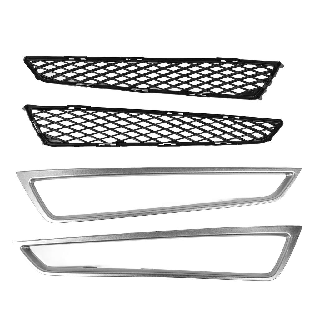 4PCS Front Bumper Lower Grille Mesh and Molding Kit Enhances Appearance Long Durability 71104STXA00