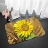 Sunflower Print Home Entrance Door Mat Non-slip Living Room Bathroom Kitchen Rug Washable Hallway Tracks Wood Floor Carpet