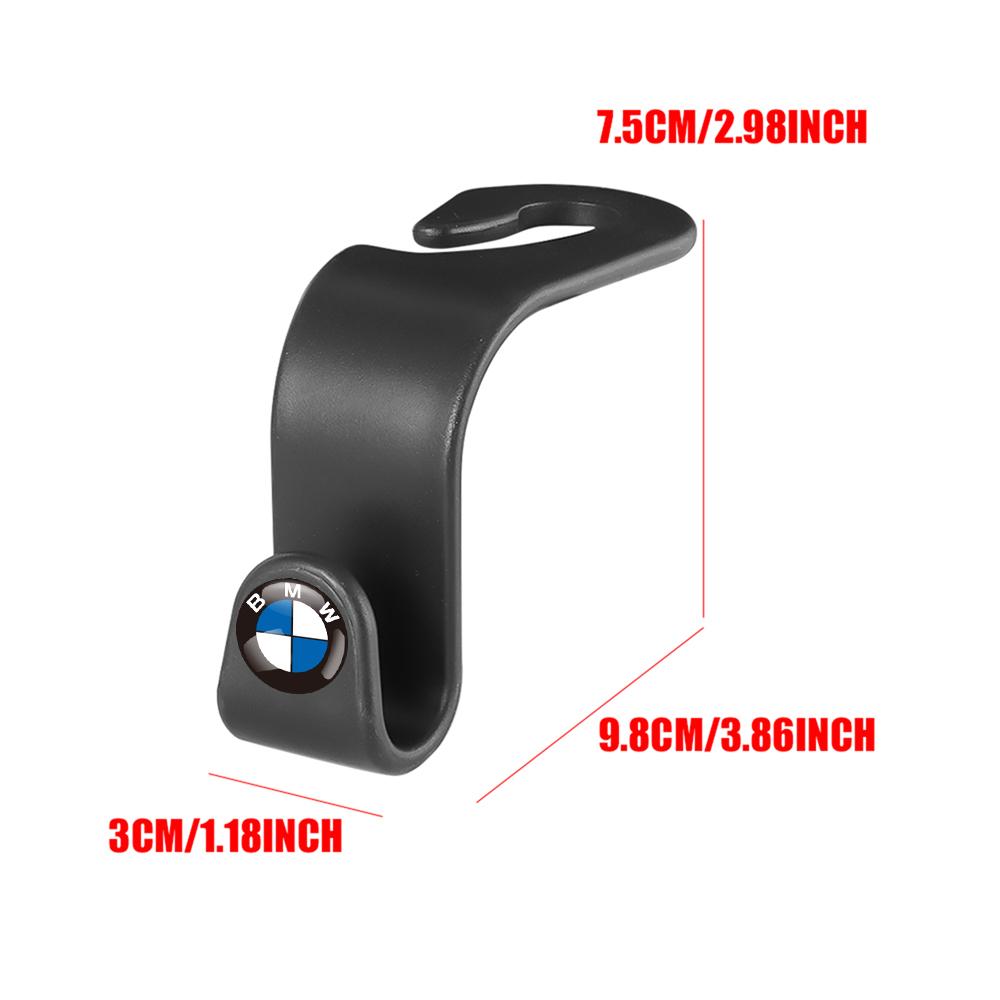 2 Pièces Crochet pour Appui-tête de Siège Auto Porte-manteau de Rangement pour Siège Arrière Organisateur Pour BMW M Performance E87 X1 X3 X5 X6 E36 E39 E46 E53 E90 E60 E30