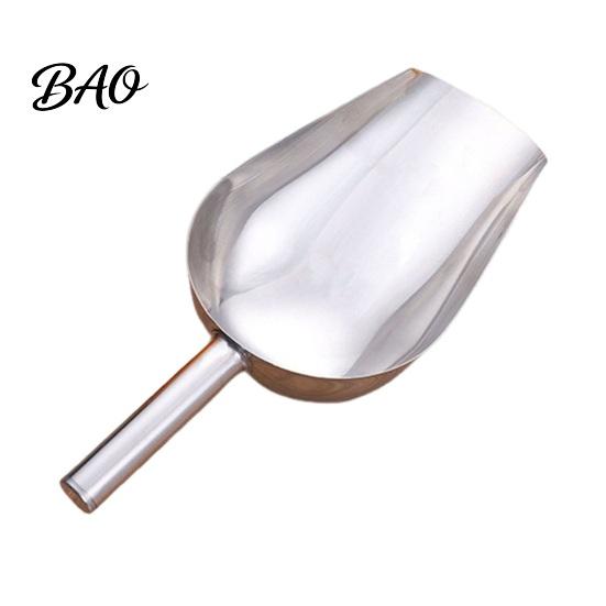 Rust-proof Food Scoop Stainless Steel Ice Scoop, Multipurpose Metal for Machine, Small Scooper Kitchen Grain Bucket, Gadgets Cookie Flour Pet
