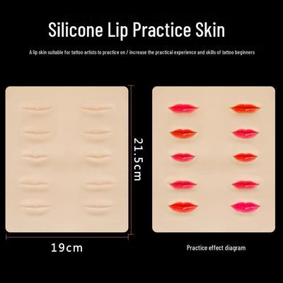 Silicone Microblading Practice Skin for Eyebrow & Lip Tattoo: Ideal for Beginners