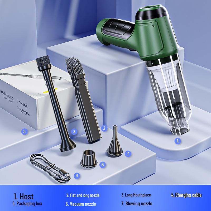 Cordless Handheld Car & Home Vacuum Cleaner: Powerful Portable Dust Blower