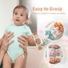 Montessori Baby Regenstab Regenbogen Sanduhr Regen Musik Rassel Baby Lernspielzeug Bunte Montessori Sensorikspielzeuge für Kinder