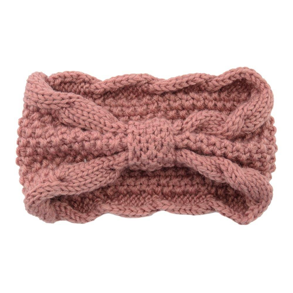 Turban Headwrap Winter Knitted Headband Ear Warmer Bow Twist Hair Band Soft Crochet Headband