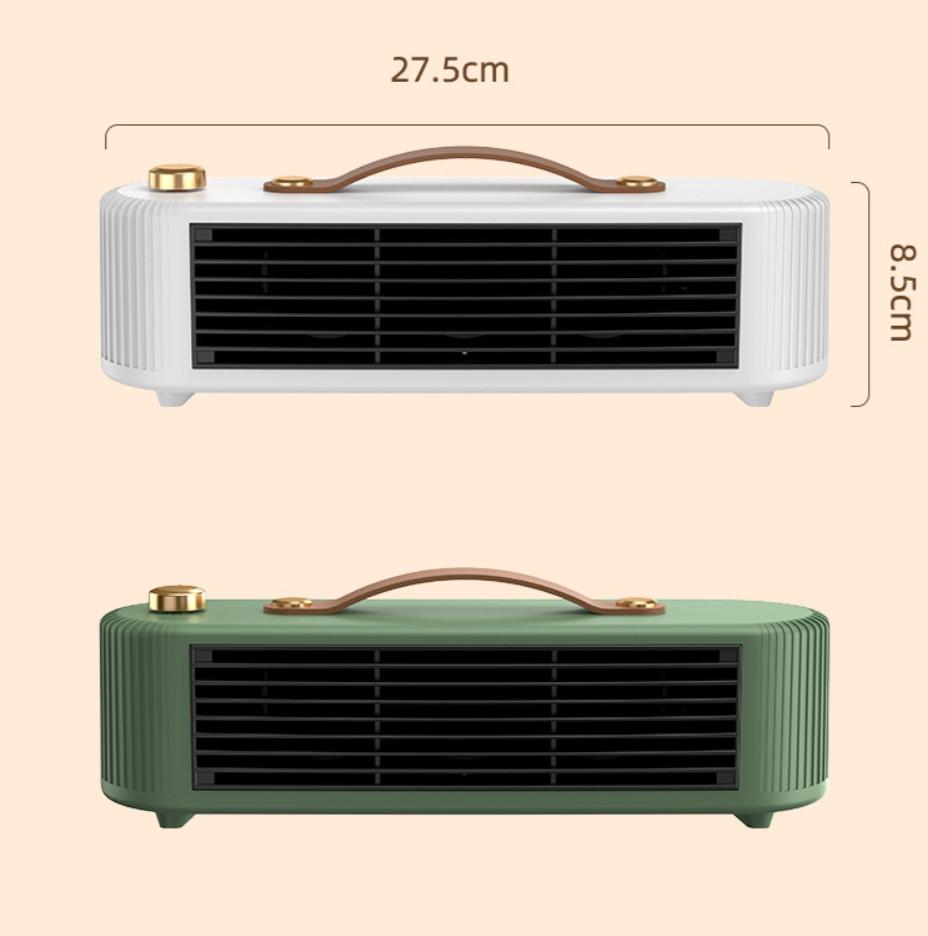 Mini tichý přenosný stolní počítač Úspora energie PTC keramický prostorový vzduch horkovzdušný ventilátor s rukojetí pro kancelářské domácnosti