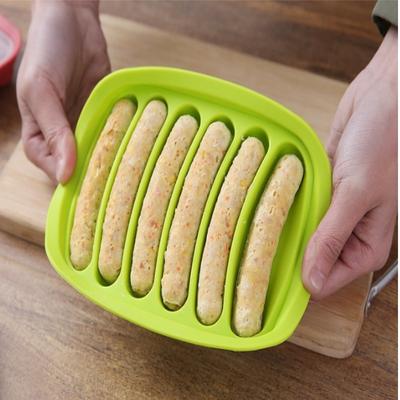 Silicone Sausage Mould  Home Ham Hot Dog Making Tray Household Cake Baking Molds with Lid Kit Tools