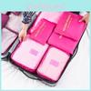 Waterproof Travel 6pcs Clothes Storage Bags Luggage Organizer Pouch Packing Cube