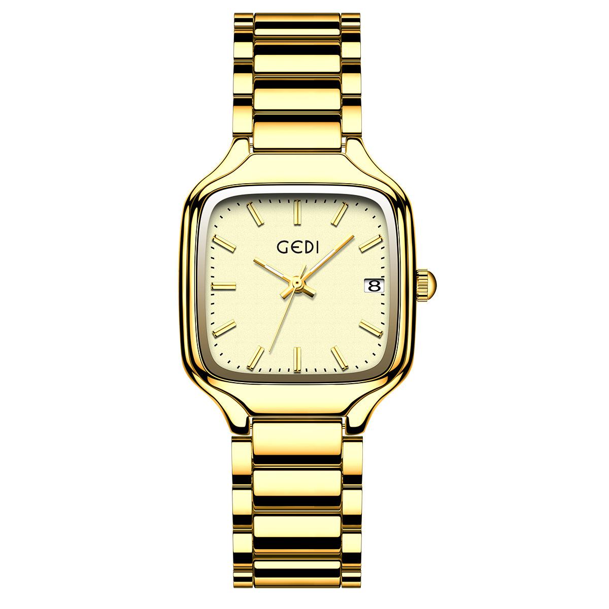 Simple Small Square Dial, Exquisite Fashion, High-End Temperament, Daily Commuting Versatile Women S Quartz Watch