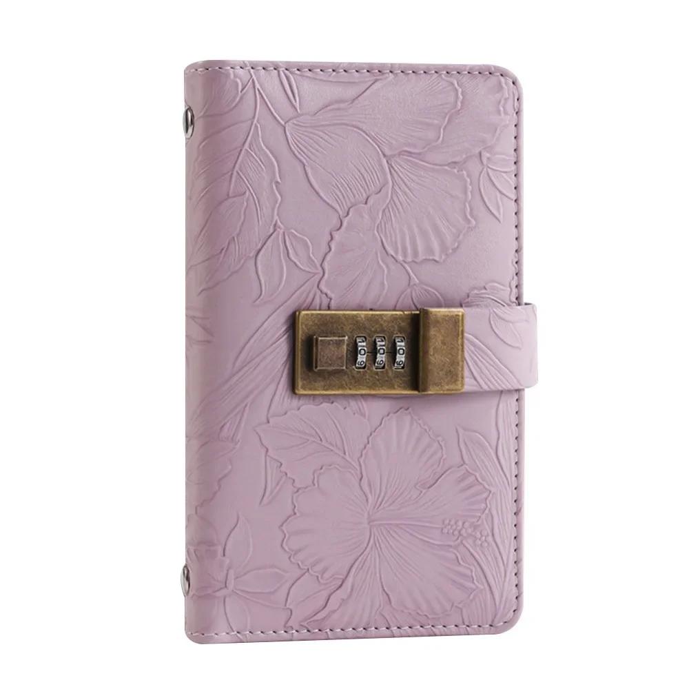 With Password Lock 100 Envelopes Money Saving Challenge Get Rich PU Money Collection Book Save Money Portable Savings Binder