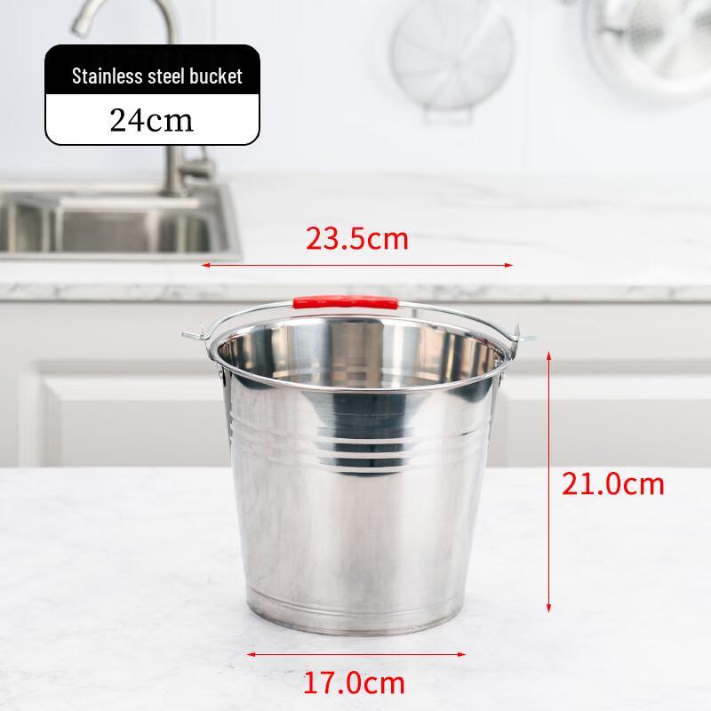 Stainless Steel Storage Bucket with Handle