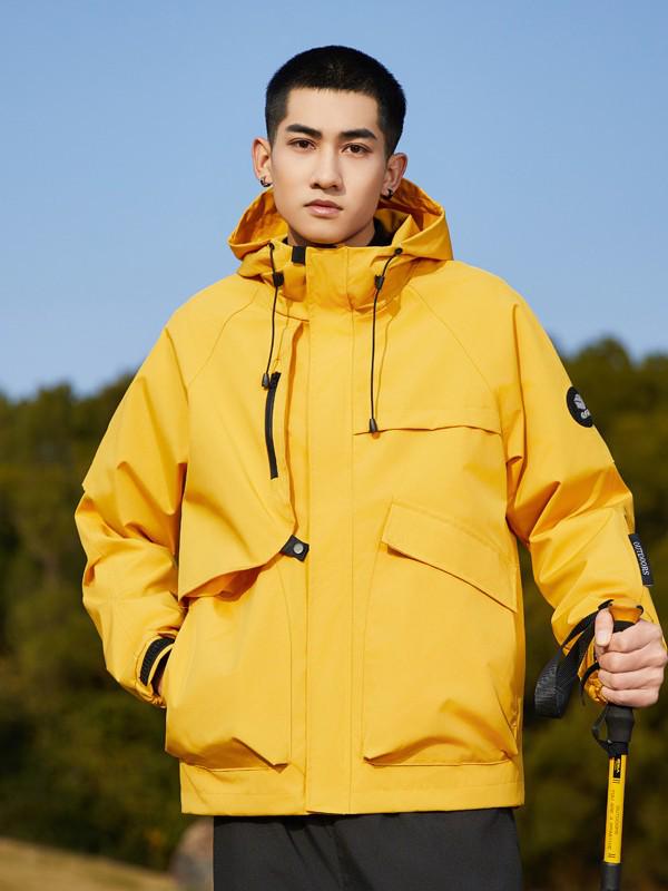 2025 Men's Three-in-One Waterproof Windproof Hiking Jacket