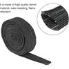 7.5m Hydraulic Hose Sleeve, Black Denim Protective Sleeve, Protective Sleeve Hydraulic Hose Sheathing for Welding Torch Hydraulic Hose