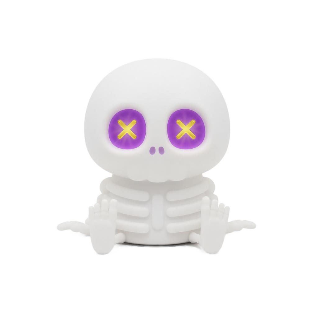 Skeleton Night Light with Multiple Lighting Modes USB Powered Decorative Lamp for Indoor Halloween Party Home Desk Bedroom