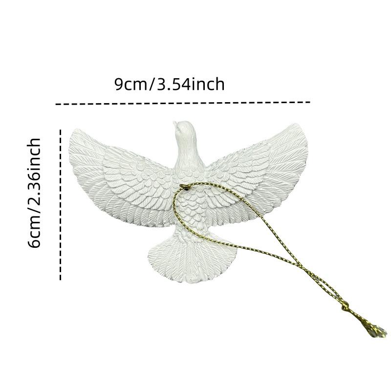 1/2/4pcs Christmas Decoration Pigeon Christmas Decoration Creative Style Friendship Pigeon Venue Decoration Hanging Piece
