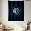 Inter Milan Iconic Crest Design Bedding 1 Duvet Cover 2 Pillowcase Without Core Christmas Birthday Gift Bedding Set