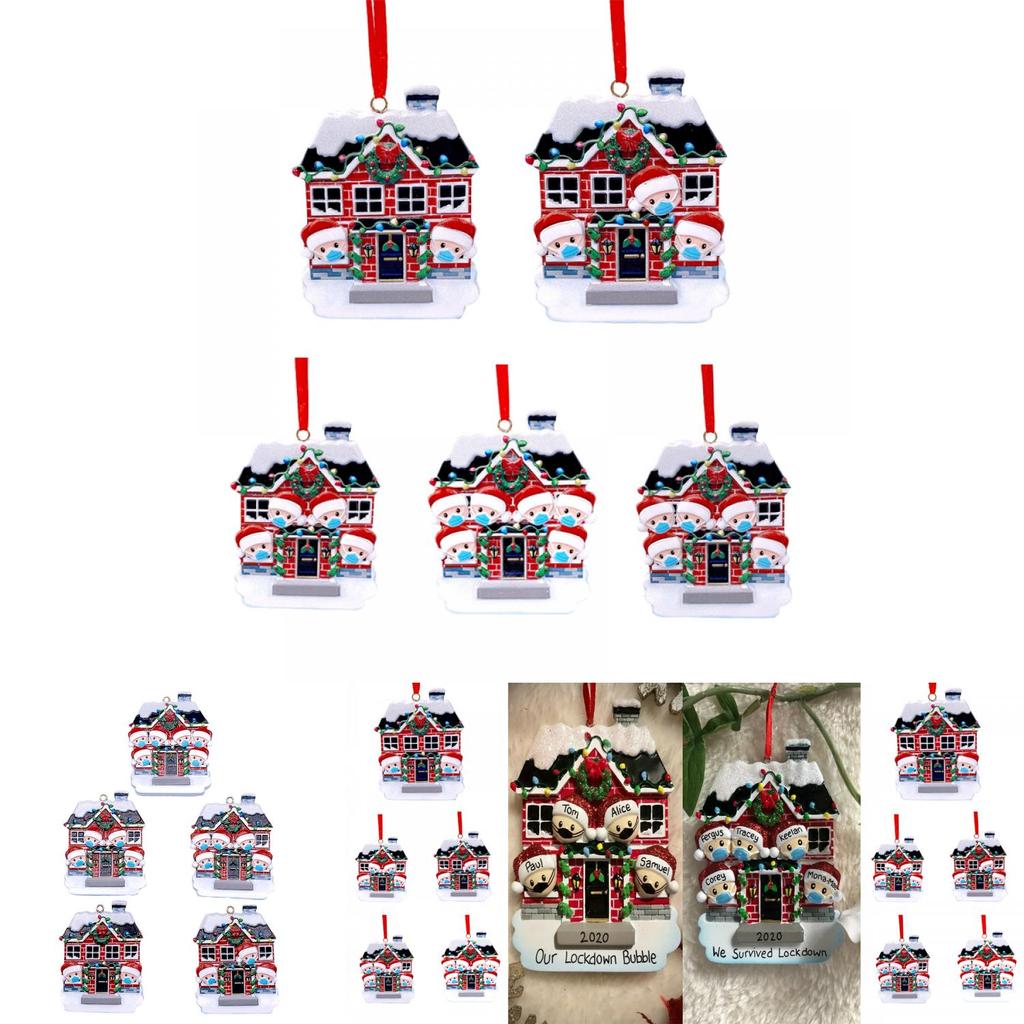 Elegant 2020 Christmas Quarantine Ornament For Family 2-6 People