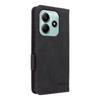 For Xiaomi Redmi Note 14 4G (163.25mm) Case Leather Wallet Flip Phone Cover with Hardware Decor