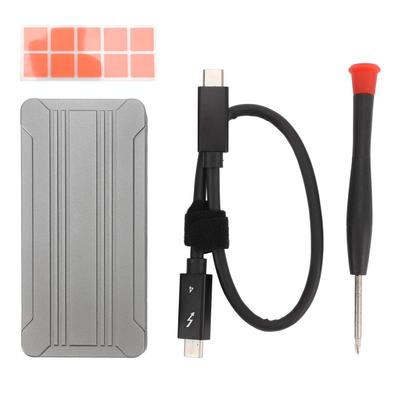 40 Gbit/s M.2 NVMe SSD Gehäuse USB 4.0 PCIe3.0x4 Aluminium USB C Externes Solid State Drive Gehäuse