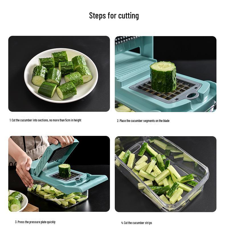 Multifunctional Kitchen Tool Set: Grater, Egg Separator, Vegetable Dicer & Slicer