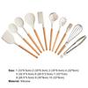 Heat-resistant Soup Hole Spoon Hanging Silicone Anti-stick Spatula Food Clip Egg-beater Cooking Utensils